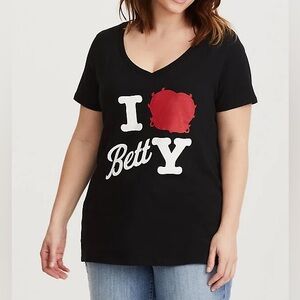 NEW Torrid Project Runway Betty Boop Graphic Tee Shirt 2 2X Joshua McKinley